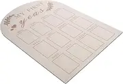 Newborn Baby Keepsake Frame 12 Month Milestone Photo Board Wooden Photo Frame for Baby Present