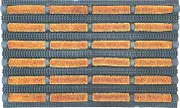 Solemate Doormats Brush Mat Rubber and Coir Doormat, 40 x 60 cm