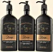 QTY 3 - Bath & Body Works SLEEP - BLACK CHAMOMILE Body Lotion Moisturizer 6.5oz