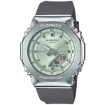 【CASIO 卡西歐】卡西歐G-SHOCK WOMAN金屬鬧鈴雙顯運動錶-淡綠(GM-S2110-3A 台灣公司貨)