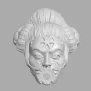 Cyberpunk Girls v2 custom head for Cosmic Legions & other Sci-Fi action figures