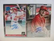 (X2)-2018 ANDREW STEVENSON AUTOGRAPH ROOKIE CARD LOT NATIONALS AUTO RC TOPPS