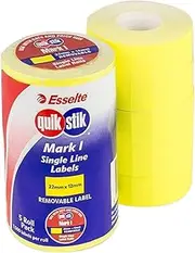 QUIKSTIK 48265 Pricing Gun Labels,Mark I Fluoro Yellow
