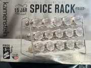 Kamenstein 15 Jar Lincoln Countertop Spice Rack - Spices Included!