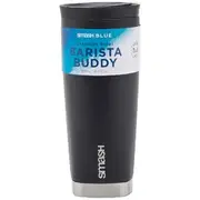 Smash Blue Stainless Steel Barista Buddy 475mL Black