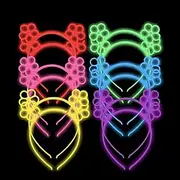 [MQIONGJOOY] 24 Pcs Glow in the Dark Headbands, luminous Hairhoop Hair Band Hair Accessories for Party, Festival,Concert