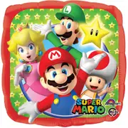 Super Mario Bros. Square Helium Balloon