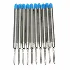 10pcs Blue Ballpoint Pen Refill Replacement Medium Standard For Parker Style Ink