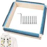 Embroidery Square Hoops - Wooden Gripper Strips for Needle Frame with Needle | Hand Embroidery Supplies Wood Hoop Sewing Tool for Cross, Needle, Thread Lippsy