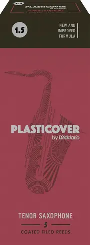 Rico Plasticover Tenor Sax Reeds, Strength 1.5, 5-pack