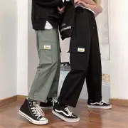 Straight Leg Cargo Pants Army Green - L