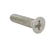 100PK M4 X 18mm - Phillips Flat Head Machine Screw (Countersunk) Carbon Steel