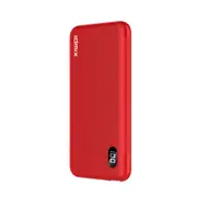 18W PD3.0 10000mAh Dual USB LCD Display Ultra Thin Fast Charging Power Bank For iPhone 8Plus XS 11Pro Huawei Mate 30 5G RED COLOR