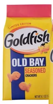 Goldfish Crackers OLD BAY Seasoned Snack Limited Edition 6.6Oz 1 Bag 9/21/25
