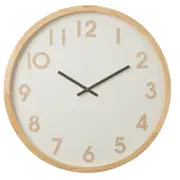Amalfi Leonard Wall Clock Natural & White 61x6x61cm