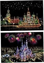 UPKOCH 2sets Rainbow Scratch Paper for Boy Girl Adults Designs Creative Craft for Birthday Party Fun Engaging Activity for All Ages