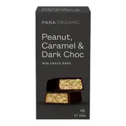 Pana Organic Peanut, Caramel & Dark Choc Snack Bars | Flora & Fauna AU