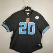 Detroit Lions Barry Sanders Mitchell & Ness Black Mesh Jersey Men XL New