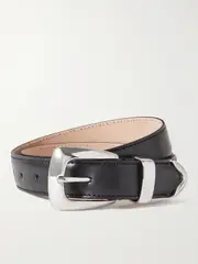 [KHAITE] KHAITE - Benny Leather Belt - Black - 80 80 Black