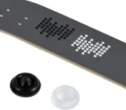 100pcs Anti-Slip Snowboard Stomp Pads Mat, 0.53x0.53x0.2", clear, black