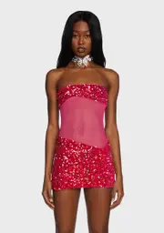Rose Spark Horizon Mini Dress