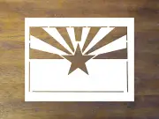 Arizona State Flag Stencil - Reusable Color, Draw, Paint Custom Stencil Art