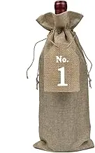 HOMOBABE 20pack Wine Bag Set Drawstring Bottle Covers Tags Decorative Wine Bottle Storage for Party Holiday Wedding Birthday