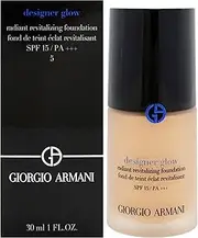 Designer Glow Radiant Revitalizing Foundation SPF 15 PA Plus - 5 by Giorgio Armani for Women - 1 oz Foundation