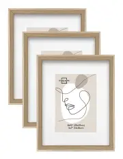 [Studio Nova] Bronte Bevel Box Photo Frame 8x10/5x7 Set of 3 in Natural Oak