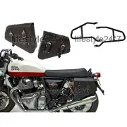 Royal Enfield "D9 Mounting Rails With Pannier Bags Pair" GT & Interceptor 650cc