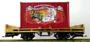LGB 44030 CHRISTMAS CONTANER FLAT CAR RARE NEW
