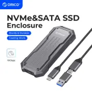 ORICO M.2 NVMe SATA SSD Enclosure 10Gbps External M.2 SSD Case for M-Key B+M Key