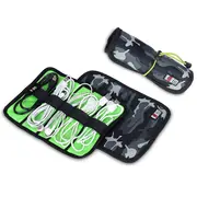 BUBM Roll-up Electronics Organizer Electronics Accessories Storage Bag Travel Carry Case S CAMOUFLAGE