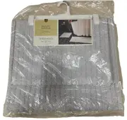 Quick Dry Bath Rug Set Light Gray - Threshold - 2 Piece
