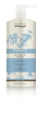 3x Natural Look Purify Anti-Hair Loss Shampoo 500ml