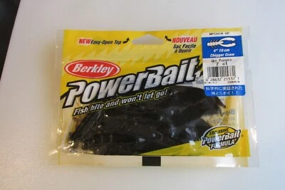 Drawer #41 Berkley PowerBait 4" Chigger Craw Green Pumpkin 7 Count NIP