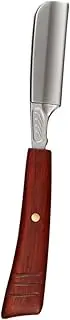 DECOMELODY Vintage Manual Shaver Shaving Razor for Men Wooden Handle Beard Shaver Eyebrow Shaper Present