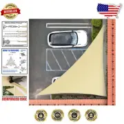 Durable 200GSM Beige Right Triangle Sun Shade Sail - Tailored Comfort & Style