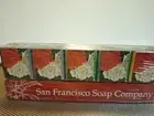 6 SAN FRANCISCO SOAP CO BATH CUBES SAMPLER FREESIA GARDENIA ROSE Made In England