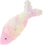 Realistic Cat Fish Interactive Plush Toy Kitten Chew Toy for Cats Soft Mini Stuffed Fish Toy for Indoor Play
