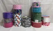 17 Rolls Pattern & Solid Color Duct Tape / Tape Craze New