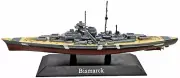 Bismarck Battleship, 1941, Detailed 1:1250 Scale Diecast and Plastic Model