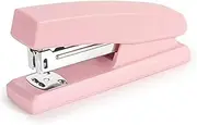 domoi 1 Piece Stapler Office Stapler for Desk Portable Staplers Office Supplies (Pink)