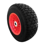 400mm Plastic Centre Pneumatic 16X650X8 BB Wheel (Turf Tread) | PN1610-1BB