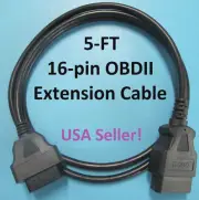 OBDII OBD2 Extension Cable for Snap On Scanner & OTC EVO Tech2 Autel Launch X431
