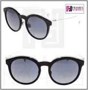 CHRISTIAN DIOR BLOSSOM Palladium Black Oversized Metal Sunglasses DIORBLOSSOM