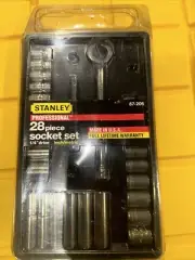 USA Stanley 1/4 Socket Set SAE MET NOS 1990s