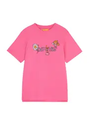 Off-white Kids Funny Flowers Printed Cotton T-shirt (12-14 Years) - Pink - 14YR (14 Years) 14YR (14 years)
