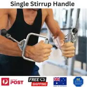 Single Stirrup Handle Cable Attachment Home Gym Crossover Strength Weights