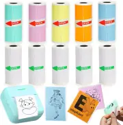 10 Rolls Thermal Sticker Paper Most Mini Thermal Printers, 57Mm X 25Mm 5 Rolls